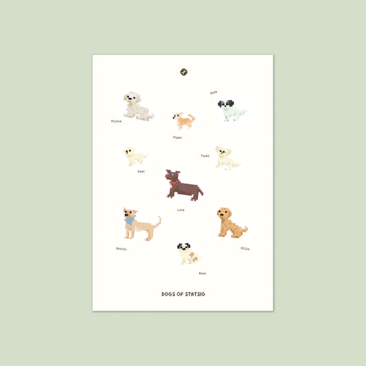 Sticker Sheet | Pets of Statsig *Dogs Edition II*