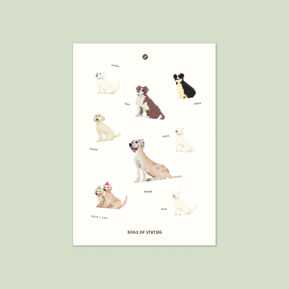 Sticker Sheet | Pets of Statsig *Dogs Edition III*